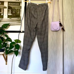 Plaid business causal women’s pants